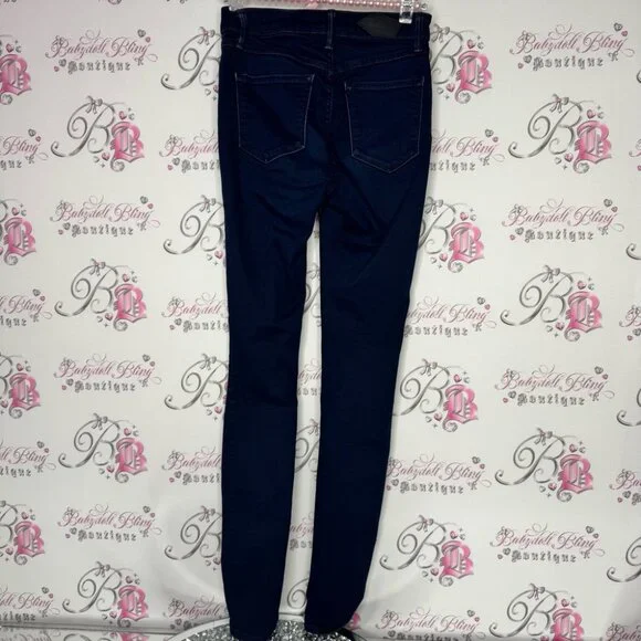 Paradise mine high rise jegging soft Women's Dark Blue Jeans tight aritzia - Picture 2 of 9